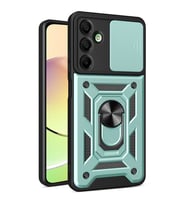 Samsung Galaxy A56 Kılıf Pars Lens Yüzüklü Silikon - Yeşil