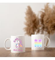 Çocuklara Özel Unicorn Tasarımlı Kupa Bardak
