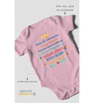 Canım babam doğum günün kutlu olsun Kısa Kollu Bebek Body %100 Pamuk