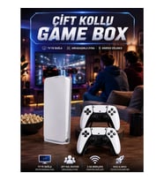 Beyaz Retro Game Box – 20.000 Oyun, Çift Kablosuz Oyun Kolu, 2.4G ve 4K HD Desteği