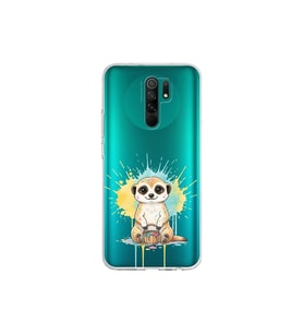 Redmi 9 ile Uyumlu Splash Mirket Tasarımlı Şeffaf Silikon Kılıf