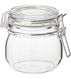 KORKEN Kapaklı Kavanoz, 0,5 l (Şeffaf Cam)