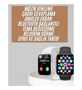 Mey İthalat® 1.83 İnç Akıllı Saat Android ve İOS Uyumlu Çağrı Cevaplayabilen Adımsayar GPS Takibi