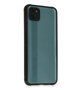Durukar® Realme C11 Kılıf Miami Şeffaf Silikon - Siyah