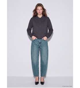 LCW Jeans İndigo Petite Barrel Fit Kadın Jean Pantolon