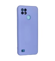 Realme C21 Kılıf Nano İçi Kadife Silikon - Lila