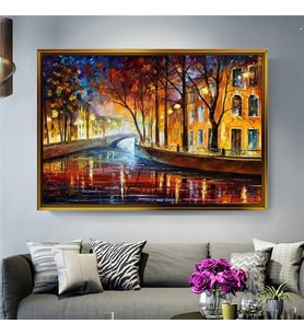 Altın Çerçeveli dekoratif tablo a904 (Gold)