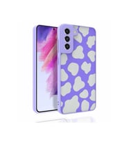 Samsung Galaxy S21 FE Uyumlu Kılıf Desenli Kamera Korumalı Parlak Zore Nora Kapak