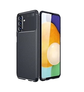 Coverzone Samsung Galaxy A56 ile Uyumlu Silikon K?l?f TPU Negro Silikon Ultra Slim Fit K?l?f Samsung Galaxy A56 ?le Uyumlu Karbon Delux K?l?f