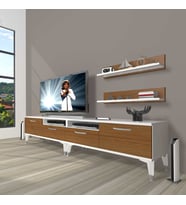 Decoraktiv Eko 220R Mdf Silver Tv Ünitesi Tv Sehpası (Beyaz - Ceviz)
