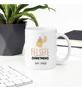 Felsefe Öğretmeni İsme Özel Kupa (Beyaz)