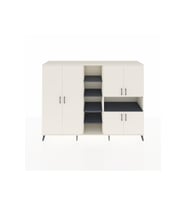 Hyperion Dolap 13 Raflı 6 Kapaklı 220x44x163 Aytaşı-Aytaşı/Antrasit