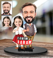 Babalar Gününe Özel Tasarımlı Karikatür Biblo 130