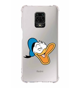 Xiaomi Redmi Note 9 Pro Köşe Korumalı Antişok Kapak Donald Duck Tasarımlı Şeffaf  Kılıf