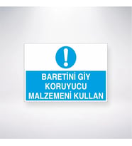 Baretini Giy Koruyucu Malzemeni Kullan