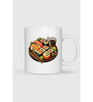 Sushi Baskılı Kupa Bardak