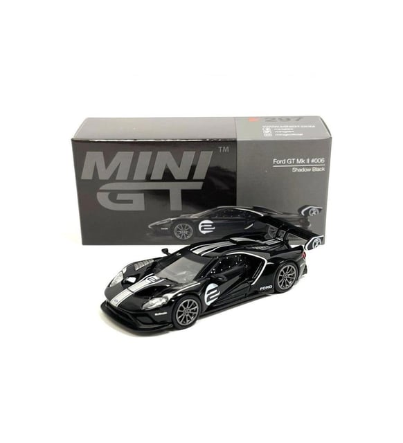 Mini Gt 297 1:64 2019 Ford Gt Mk Iı #006 Shadow Black Model Araba