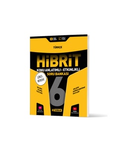 Hız Yayınları 6. Sınıf Türkçe Hibrit Konu Anlatımlı Etkinlikli Soru Bankası