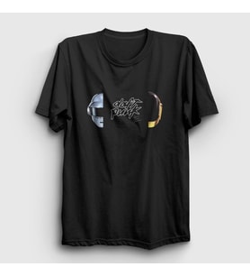 Presmono Unisex Siyah Memories Daft Punk T-Shirt 60118tt