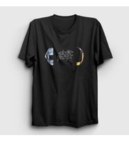 Presmono Unisex Siyah Memories Daft Punk T-Shirt 60118tt