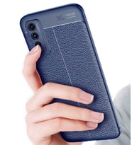 Vivo Y20S Kılıf Esnek Pu-Deri Leather-Pu Serisi Protected Case (Lacivert)