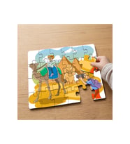 Piramitlerdeki Anılar Tasarımlı 24 Parça Ahşap Çocuk Puzzle MPK0123