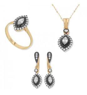 Gümüş Elmas Montür Mekik Bayan Set (Standart)