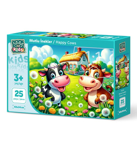 Art Çocuk Mutlu İnekler 25 Parça Puzzle