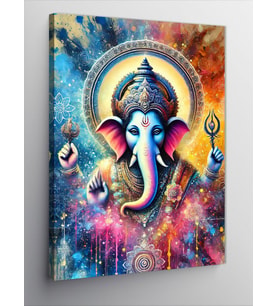 Kanvas Tablo Hint Tanrısı Ganesh