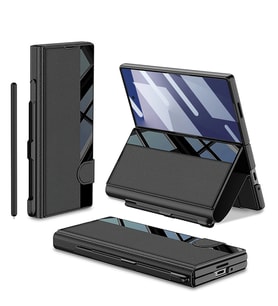Galaxy Z Fold 7 Kılıf Kamera Korumalı Zore Kıpta Aynalı Kalem Bölmeli Fest Kapak
