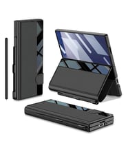 Galaxy Z Fold 7 Kılıf Kamera Korumalı Zore Kıpta Aynalı Kalem Bölmeli Fest Kapak