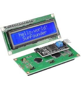 16x2 Mavi Lcd Iıc/ı2c Ekran Arayüz Modülü Birlikte Set