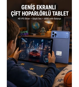 10.1 İnç Tablet 6800 Mah Batarya Çift Hoparlörlü Yeni Nesil