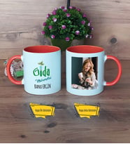 Gıda Mühendisi Kupa Bardak Turuncu Fotoğraflı Mühendisler Günü Hediyesi