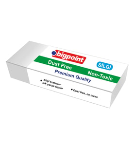 Bigpoint Dust-Free Silgi Beyaz - Büyük Boy x 20 Adet