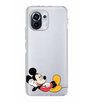 Xiaomi  Mi 11  Kamera Korumalı Kapak Mickey Mouse Tasarımlı Şeffaf  Kılıf