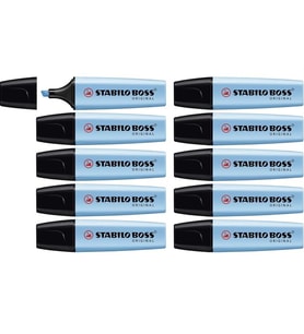 Stabilo Fosforlu Kalem Boss Mavi 10'lu Paket