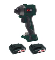 Klpro KLDV18BH-20 18V/2.0Ah. 220Nm Kömürsüz Şarjlı Torklu Darbeli Vidalama (Yeşil)