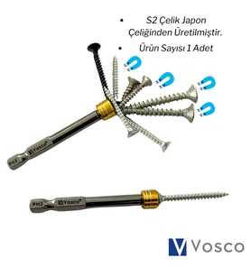 Özel Mıknatıslı Bits Uç Matkap Ucu Tornavida Ucu Vidalama Ucu PH2 65 mm - 6974502643536