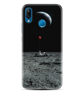 Huawei P20 Lite Mate 10 20 Lite Pro P40 Lite KılıfDesemli Silikon Astronoot Red Baloon 1608