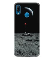 Huawei P20 Lite Mate 10 20 Lite Pro P40 Lite KılıfDesemli Silikon Astronoot Red Baloon 1608