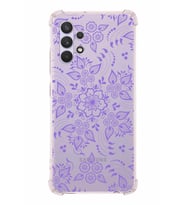 Samsung Galaxy A32  Köşe Korumalı Antişok Kapak Nostalji Desen Tasarımlı Şeffaf  Kılıf