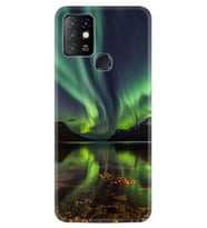 INFINIX Hot 8 9 10 11S Hot 10 Play 10T Kılıf Desemli Silikon Kuzey Işıkları 1327