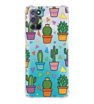 PrintiFy Oppo A52 Uyumlu Water Color 4 Baskılı Şeffaf Köşe Korumalı Antişok Kılıf