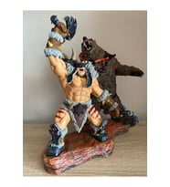 World Of Warcraft Rexxar ve Misha Figür WOW Rexxar ve Ayı Misha Obje 25CM Büyük Boy