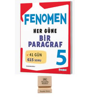 Fenomen 5. Sınıf Her Güne Bir Paragraf Soru Kitabı ve Telefon Standı