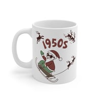 Retro Santa's Sleigh Ride Coffee Mug  - Komik Hediye Kupa  Ofis Arkadaşına Harika Hediye