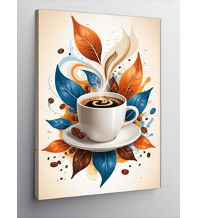 Kanvas Tablo Kahve Ve Baharat Deseni