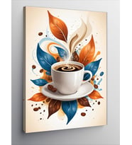 Kanvas Tablo Kahve Ve Baharat Deseni