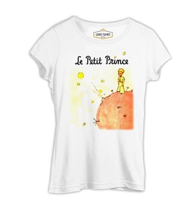 Le Petit Prince Beyaz Kadın Tshirt